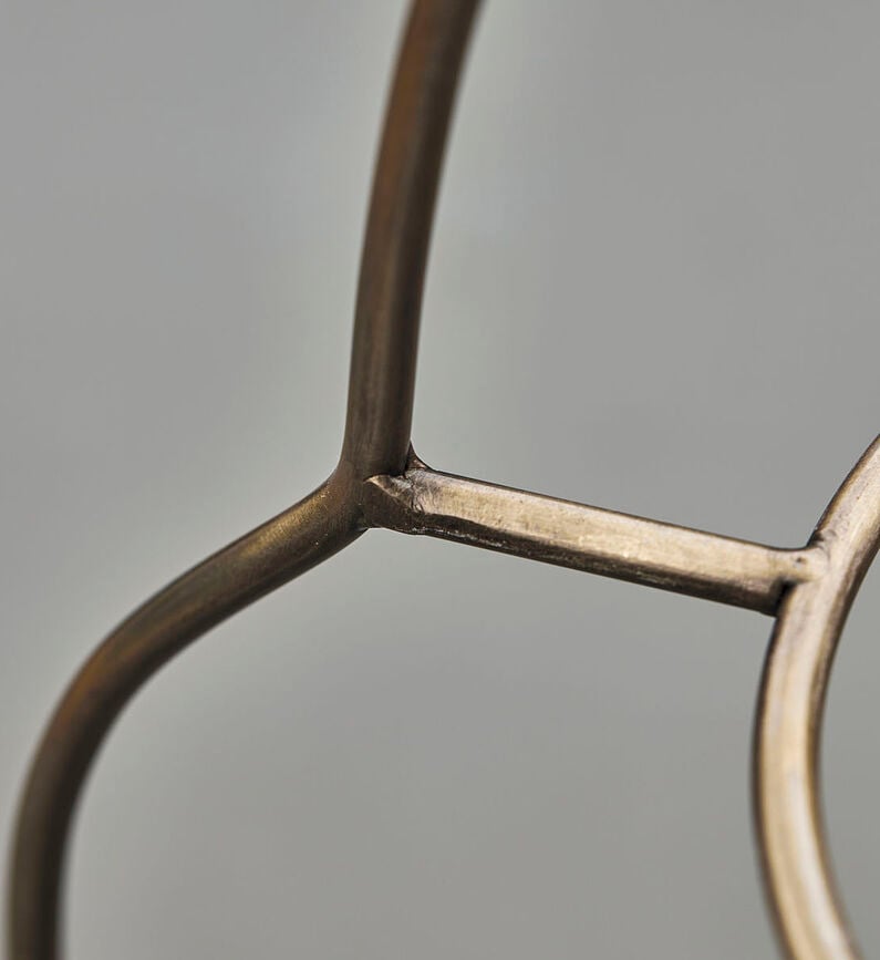 Soporte para platos de latón antiguo Sana, 32 cm