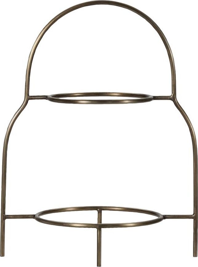 Soporte para platos Sana, de latón antiguo