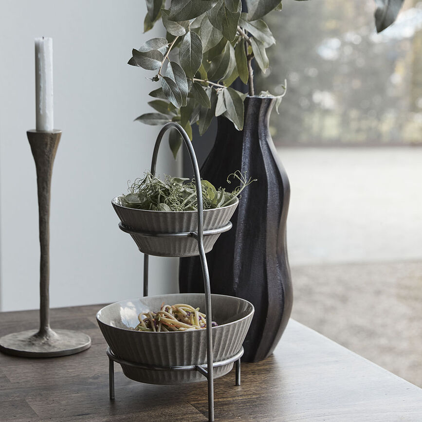 Soporte para platos Sana, 47 cm, plateado