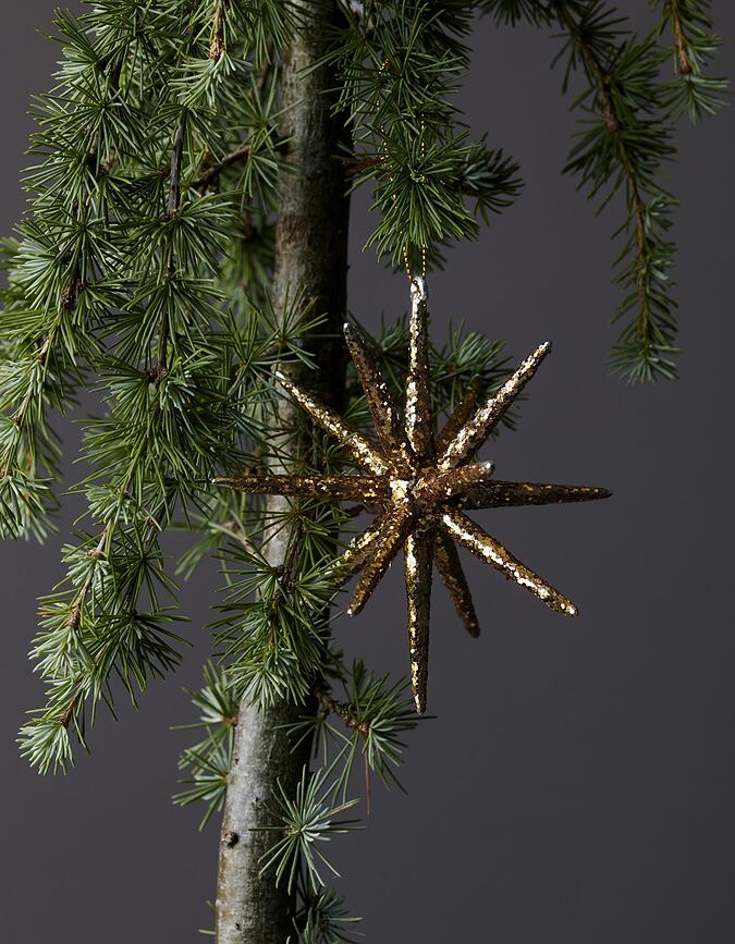 Spike Božične dekoracije, 12 cm, bele, 4 kosi