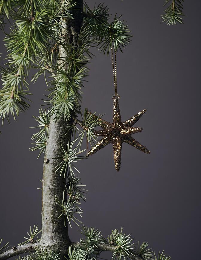 Spike Ornements de Noël 7,5 cm, blancs, Lot de 4