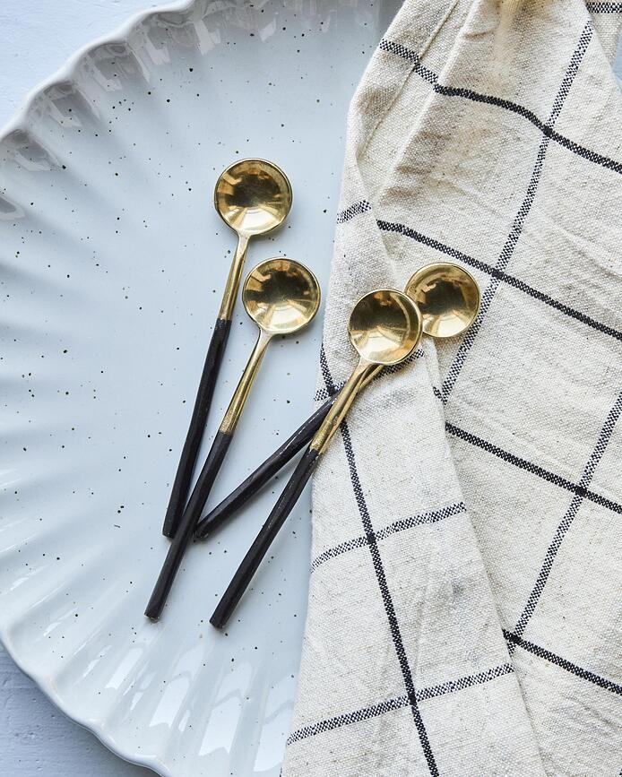 Spoon Žličke, starinska medenina, 4 kosi