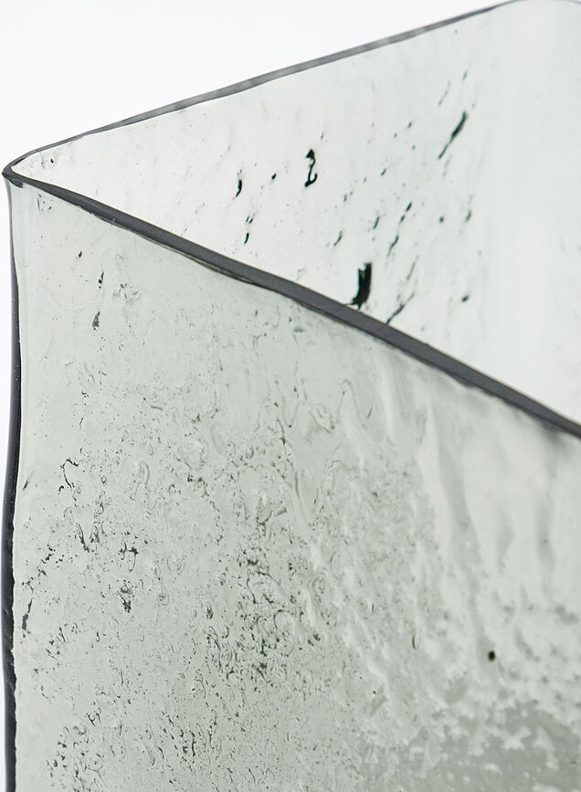 Square Vase, 18 cm, bleu clair