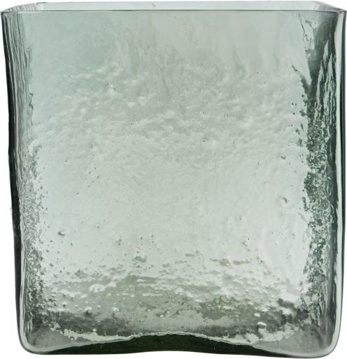 Square Vase 18 cm hellblau