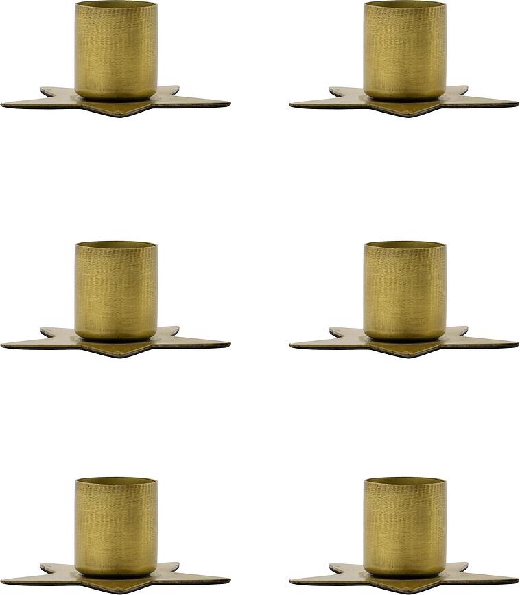 Stage Chandeliers pour bougies classiques, laiton antique, Lot de 6