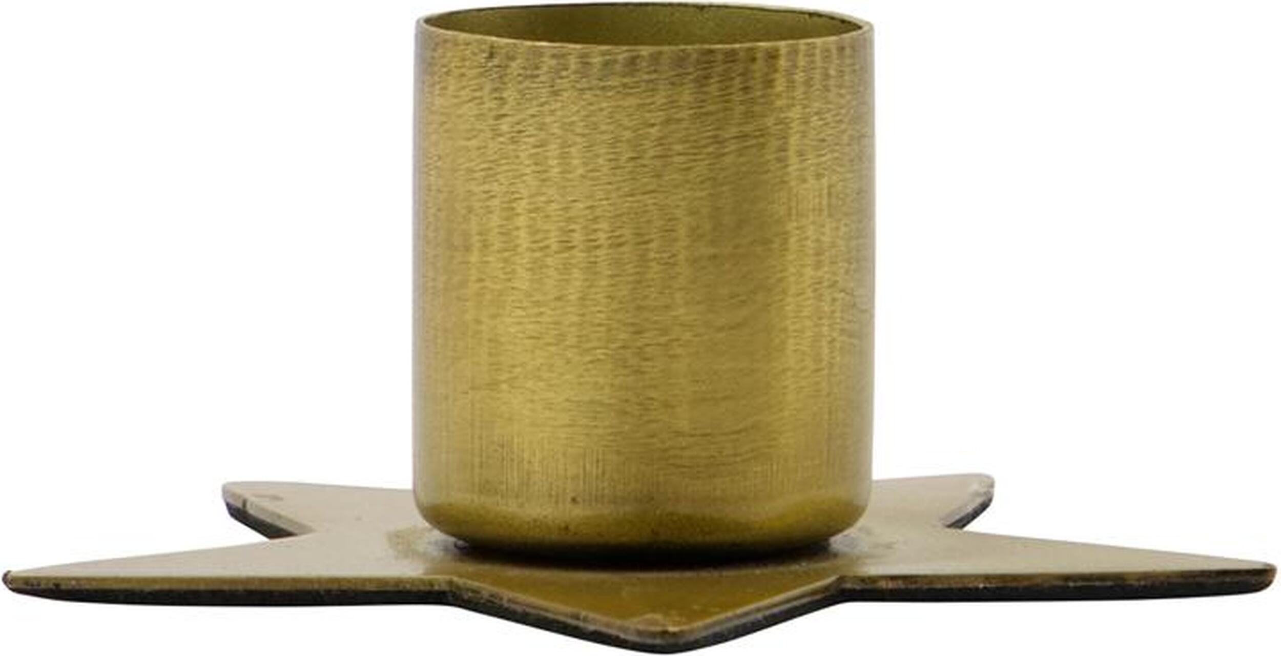 Stage Kerzenhalter für Stabkerzen, Antikmessing, 6 St.