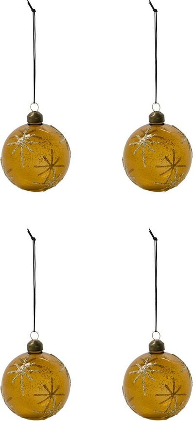 Star Božične kroglice, burgundne, 4 kosi