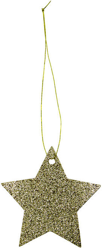 Star Κρεμαστά Διακοσμητικά, χρυσά, 12 τμχ