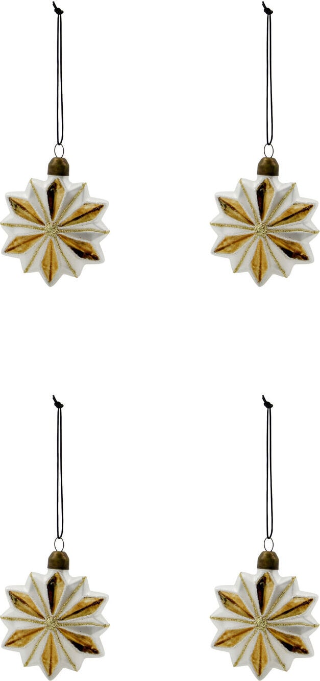 Stella Christbaumschmuck Stern 7,2 cm, goldfarben, 4 St.