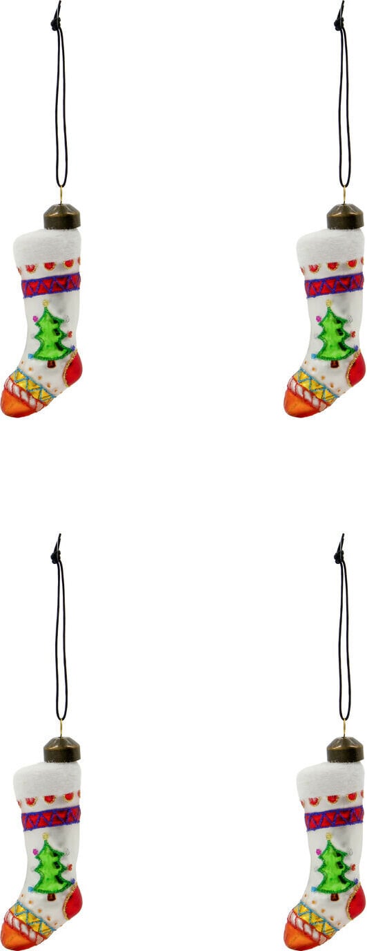 Stok Christbaumschmuck 9,5 cm, weiß, 4 St.