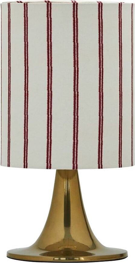 Stolná lampa Tulip antik mosadz