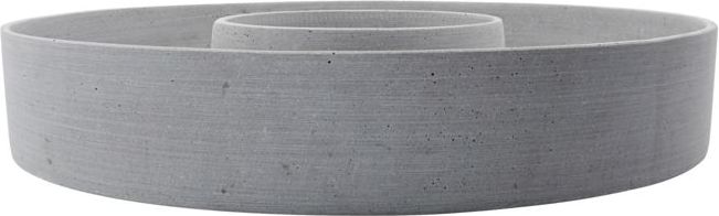 Świecznik The Ring 45 cm szary