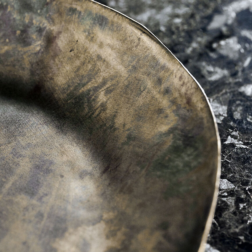 Tafa Δίσκος διακοσμητικός, 20 cm, αντίκα ορείχαλκος