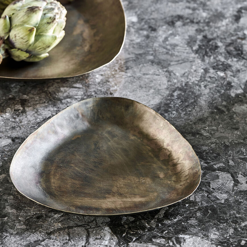 Tafa Δίσκος διακοσμητικός, 20 cm, αντίκα ορείχαλκος