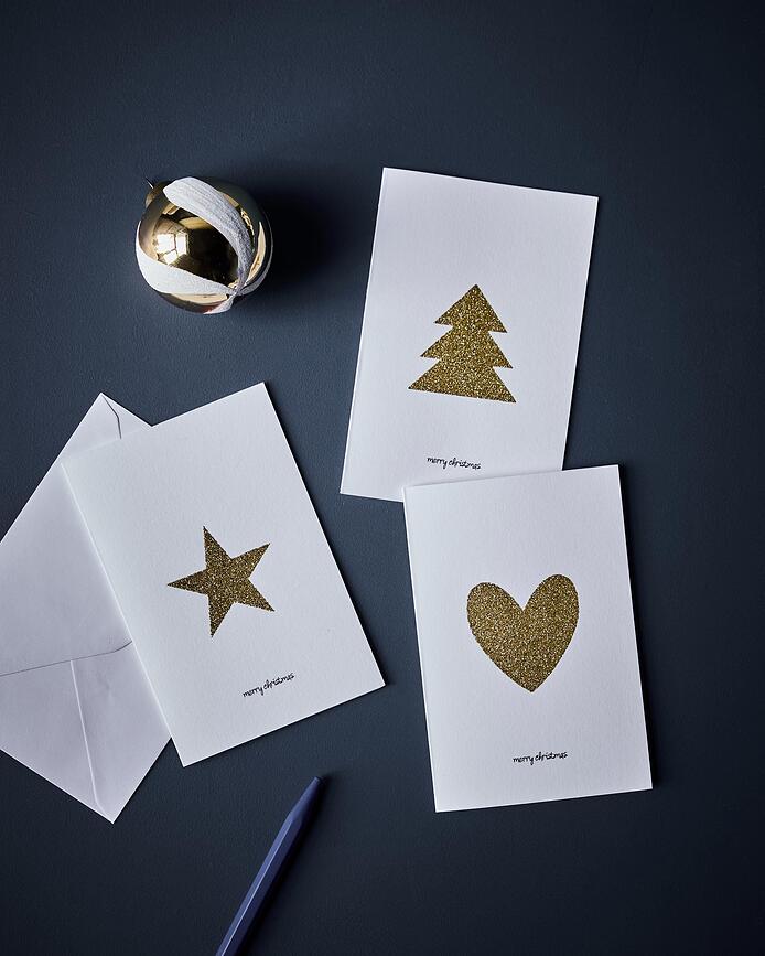 Tarjetas de felicitación con sobres Glitr, 6 unidades