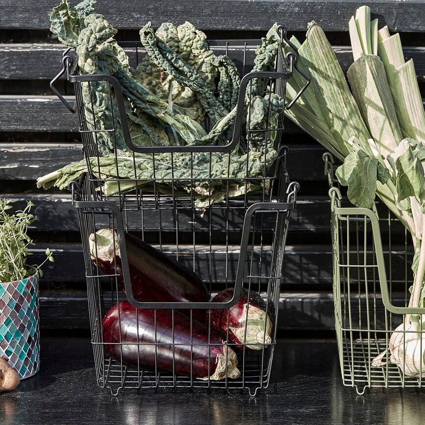 Taw Košara za Pohranu s ručkama 26,7 cm mat crna