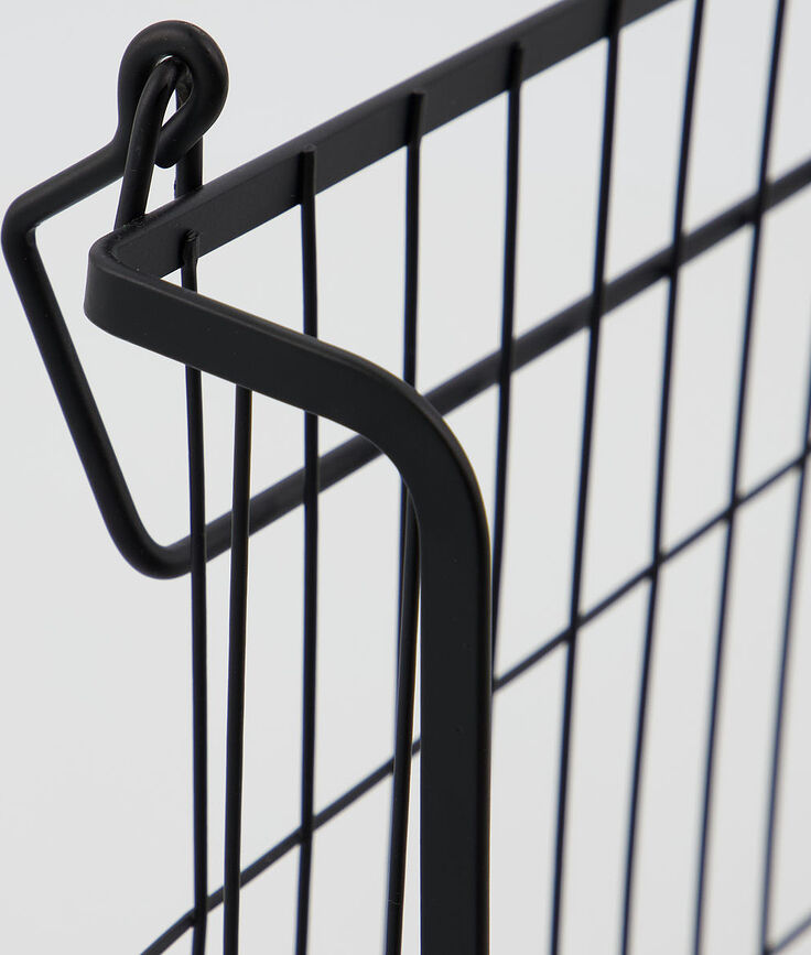 Taw Panier de Rangement avec poignées, 26,7 cm, noir mat