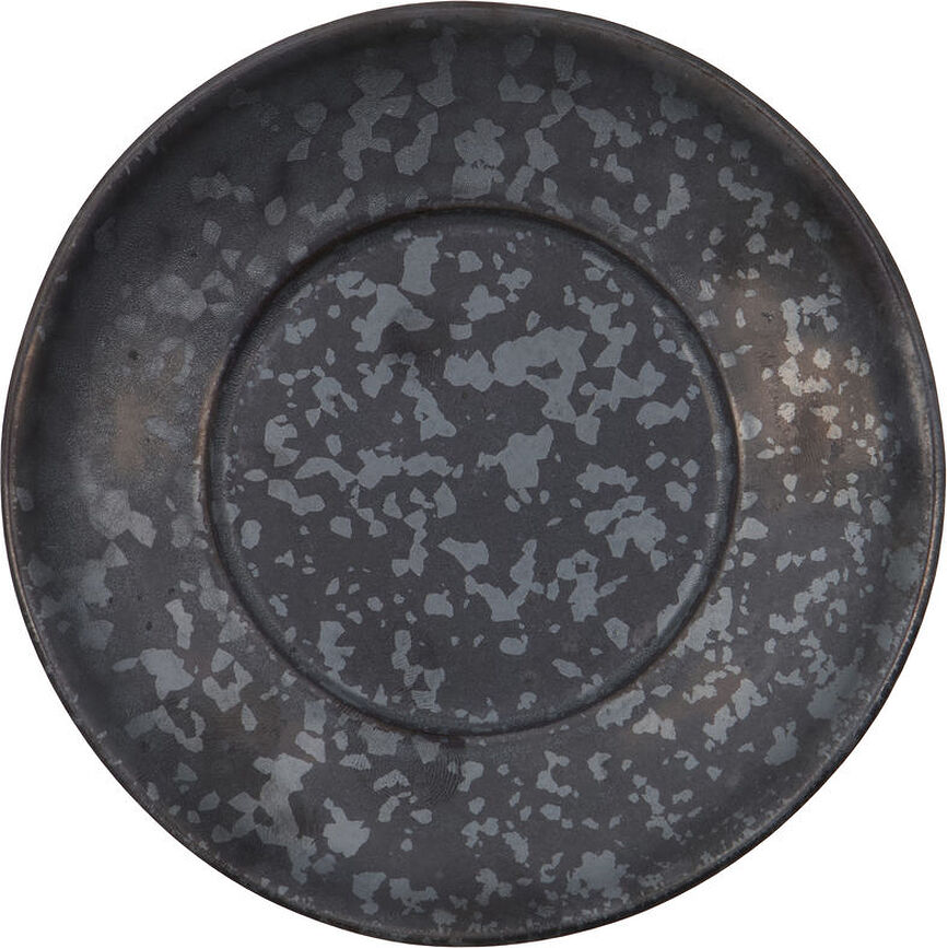 Taza con platillo Pion, negra y marrón