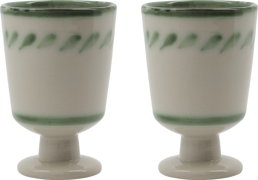 Tazas Diva, verdes, Pack de 2