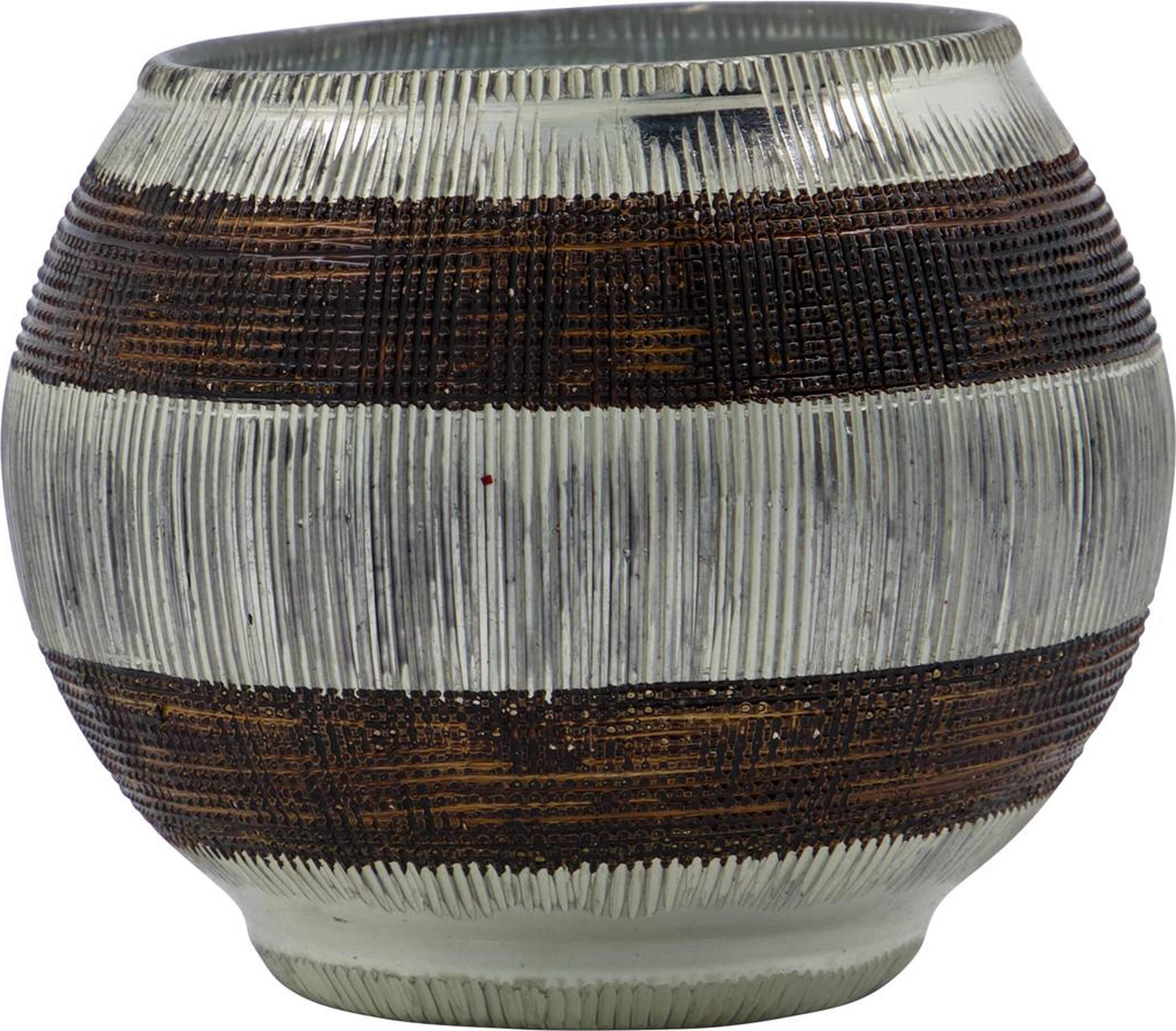 Teelichthalter Stripe, silber, 2 St.