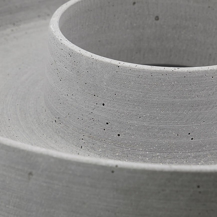 The Ring Κηροπήγιο, 45 cm, γκρι