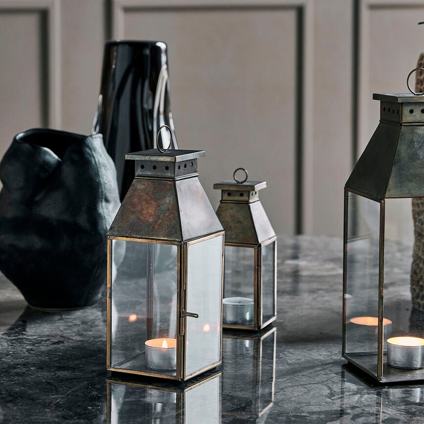 Tilka Lampion 23,5 cm antikni mjed 2 kom.