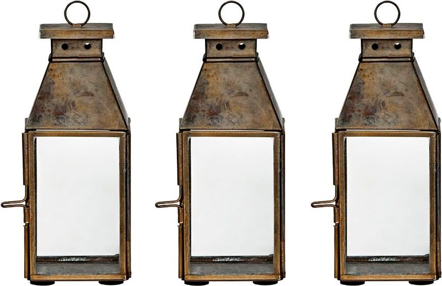 Tilka LampionI 17,5 cm antikni mjed 3 kom.