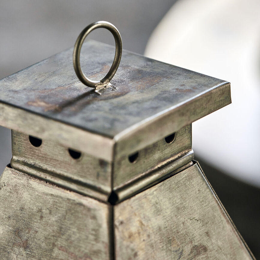 Tilka Lanternes 17,5 cm, laiton antique, Lot de 3