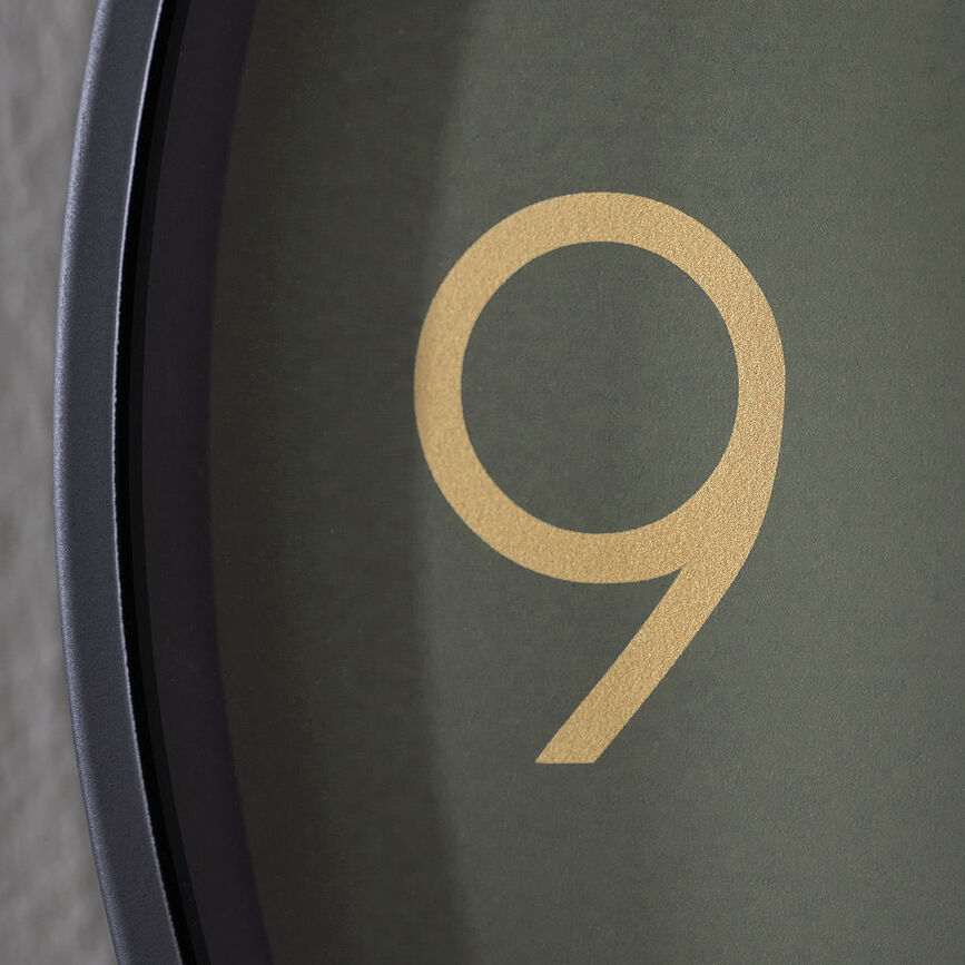 Time Ρολόι Τοίχου, σκούρο πράσινο