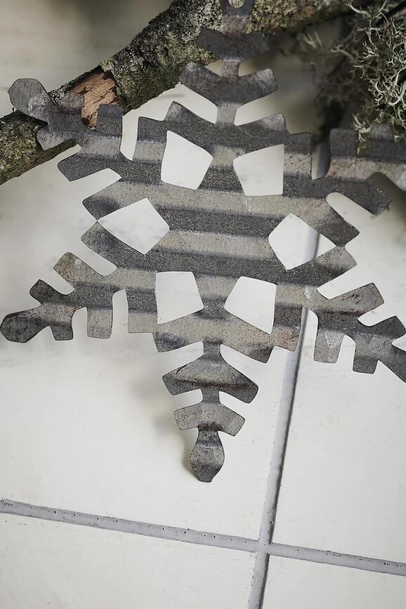 Tin Snežinka 2 Okrasek za jelko, srebrn