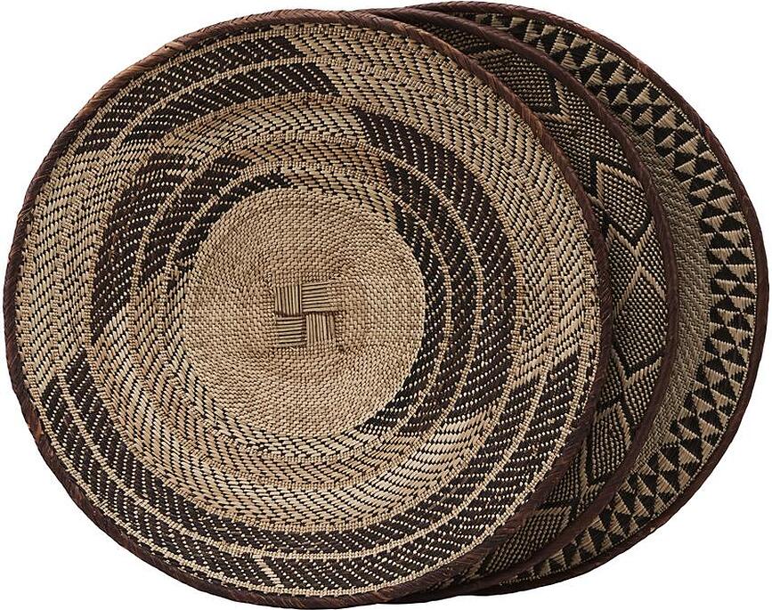 Tonga Décoration Murale 58 cm, en feuille de palmier