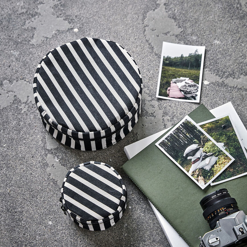 Topp Boîtes de Rangement, noires et blanches, Lot de 2