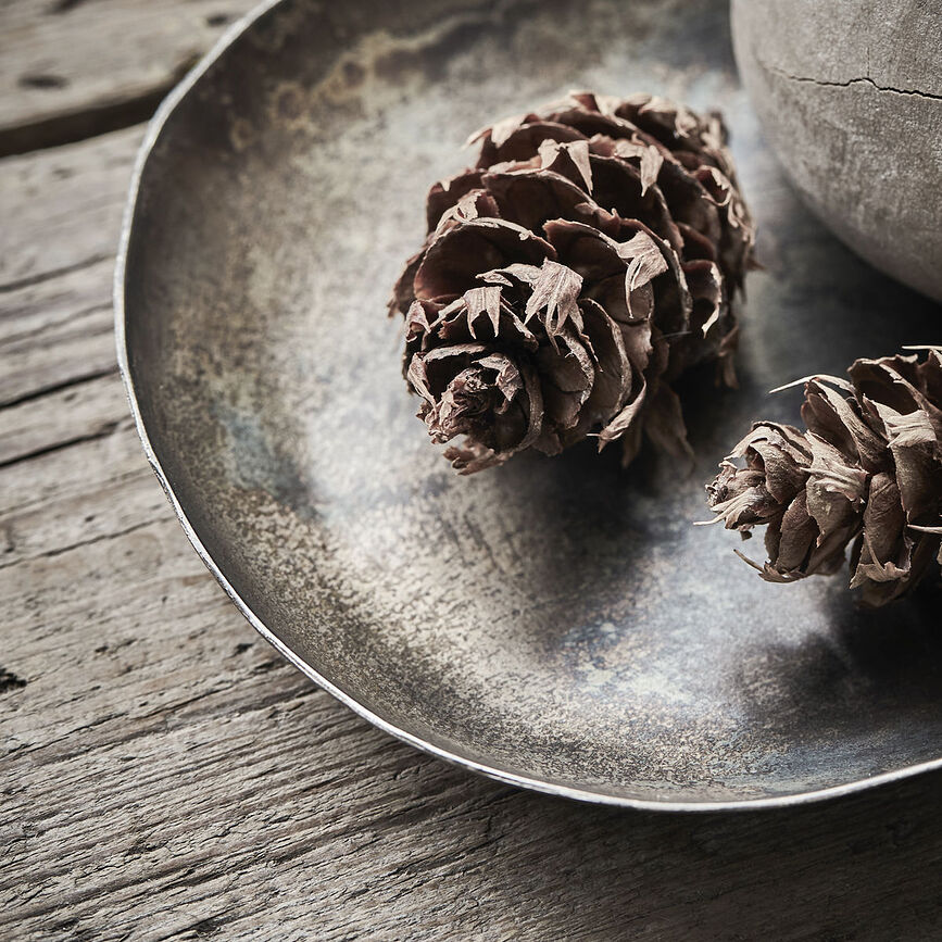 Traya Dekorativni pladenj, 30 cm, antični bron