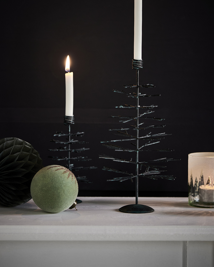 Tree Bougeoirs pour bougies classiques, Lot de 2