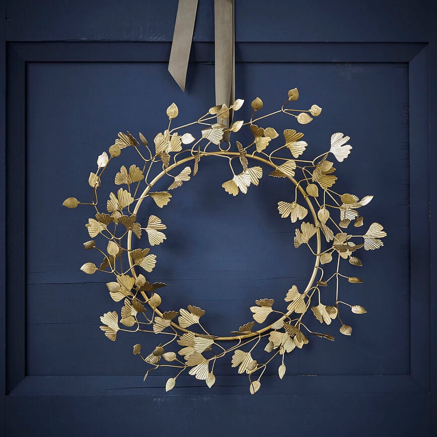 Twigs Couronne de Noël, 41 cm, en laiton