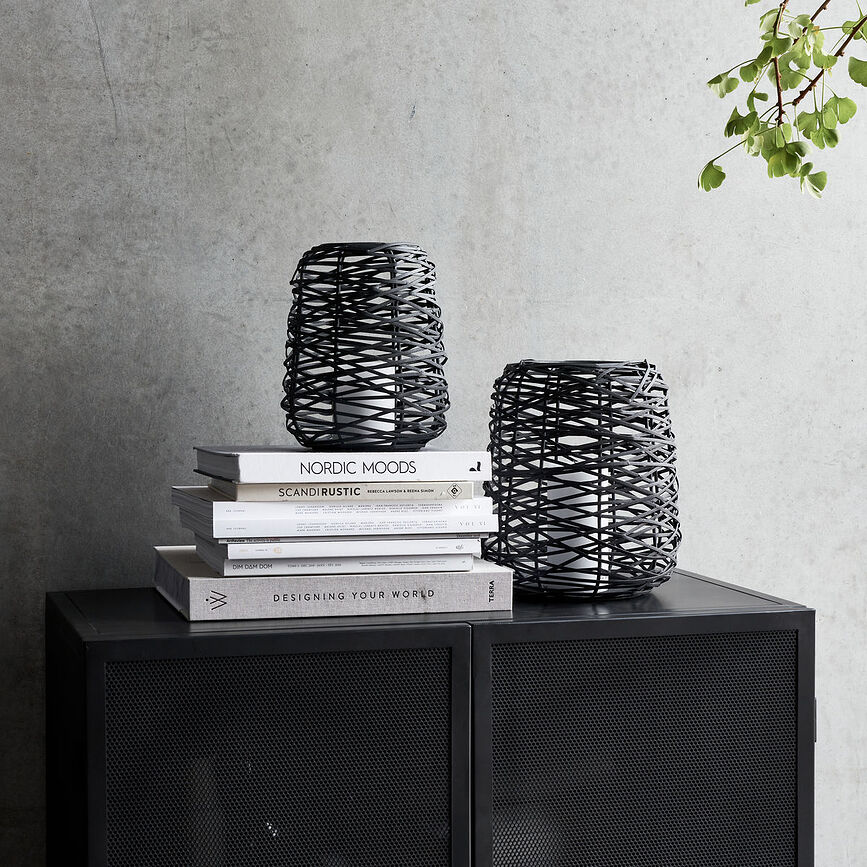 Upto Lampion, 27 cm, črn