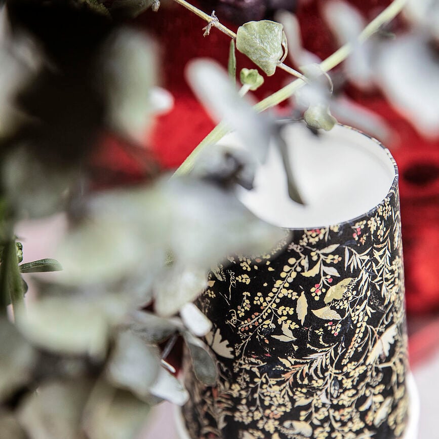 Vasos de papel Floral, 12 unidades