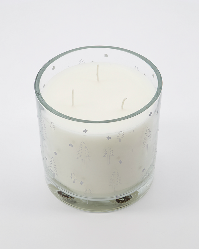 Vela de Adviento HDAdwent, plateada