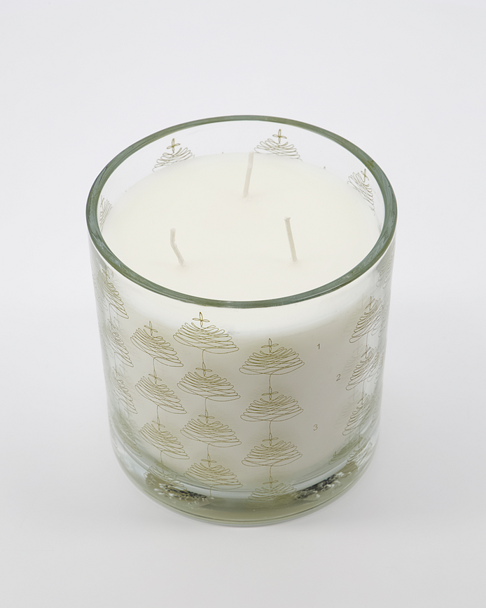 Vela de Adviento HDAdwent, plateada