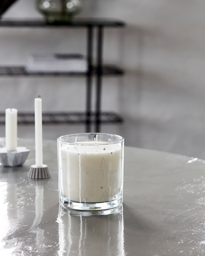 Vela de Adviento HDAdwent, plateada