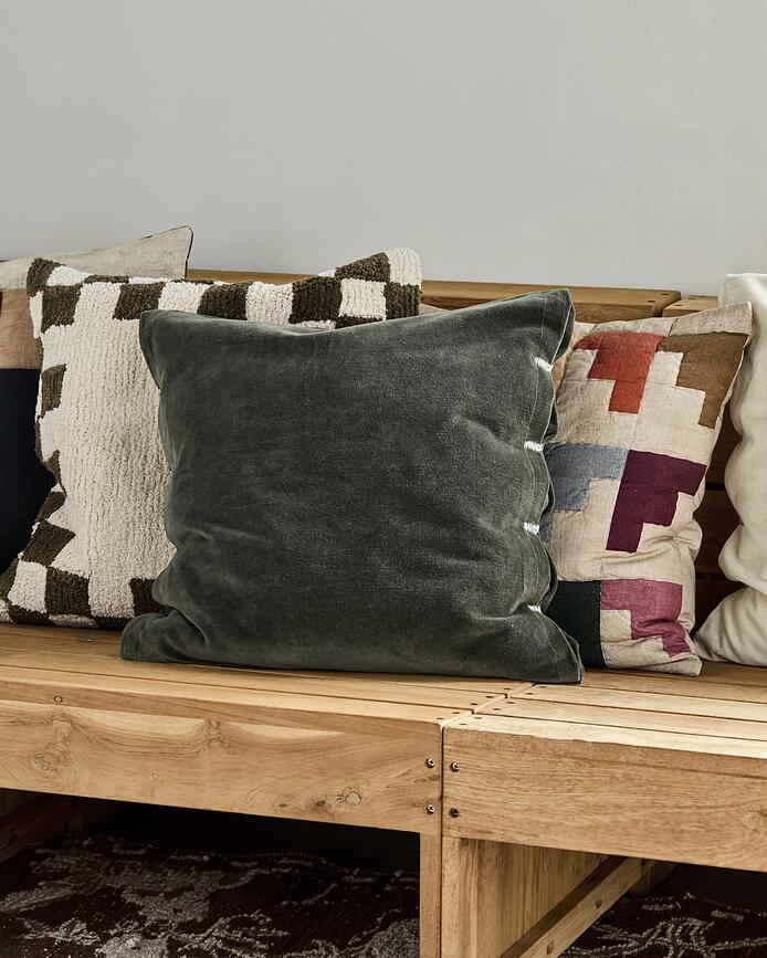 Velvet Jastučnica ukrasna 50x50 cm baršunasta pješčana