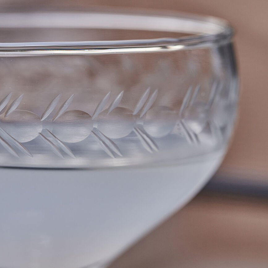 Verre à Cocktail, style vintage