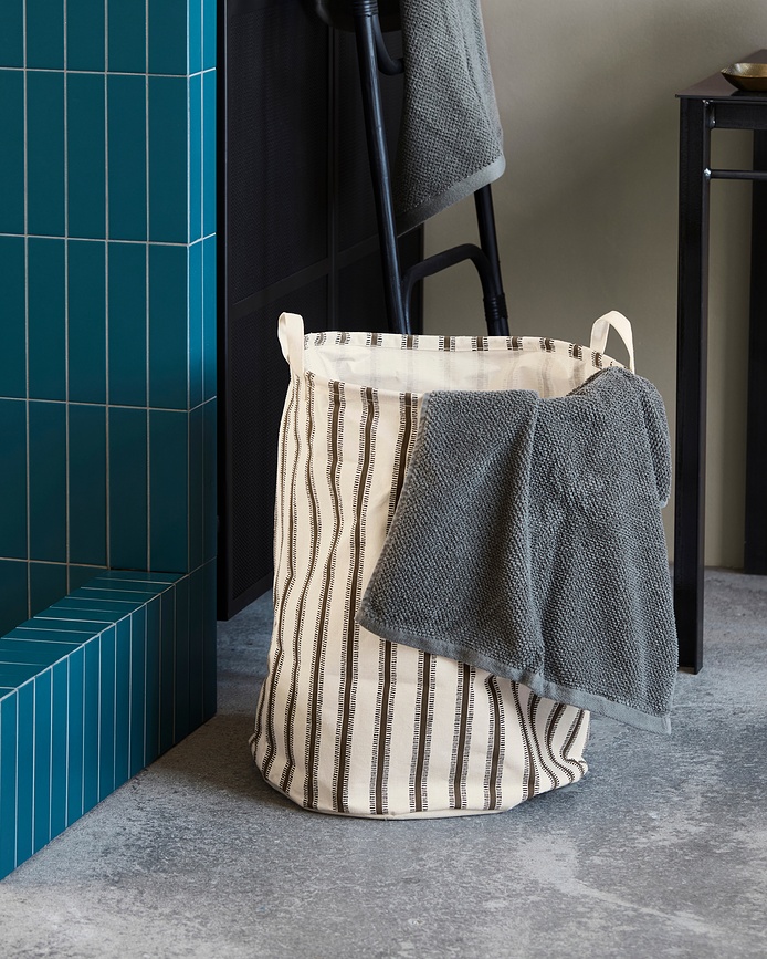 Vibes Panier à Linge rond, marron clair