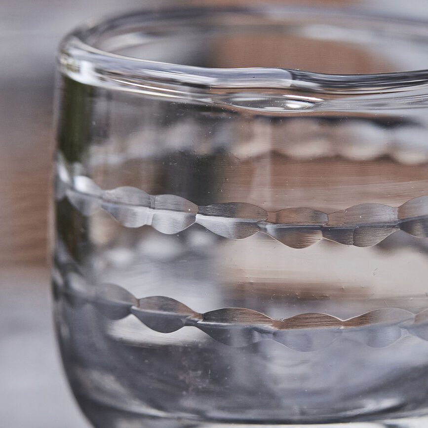 Vintage Kozarec za liker, prozoren