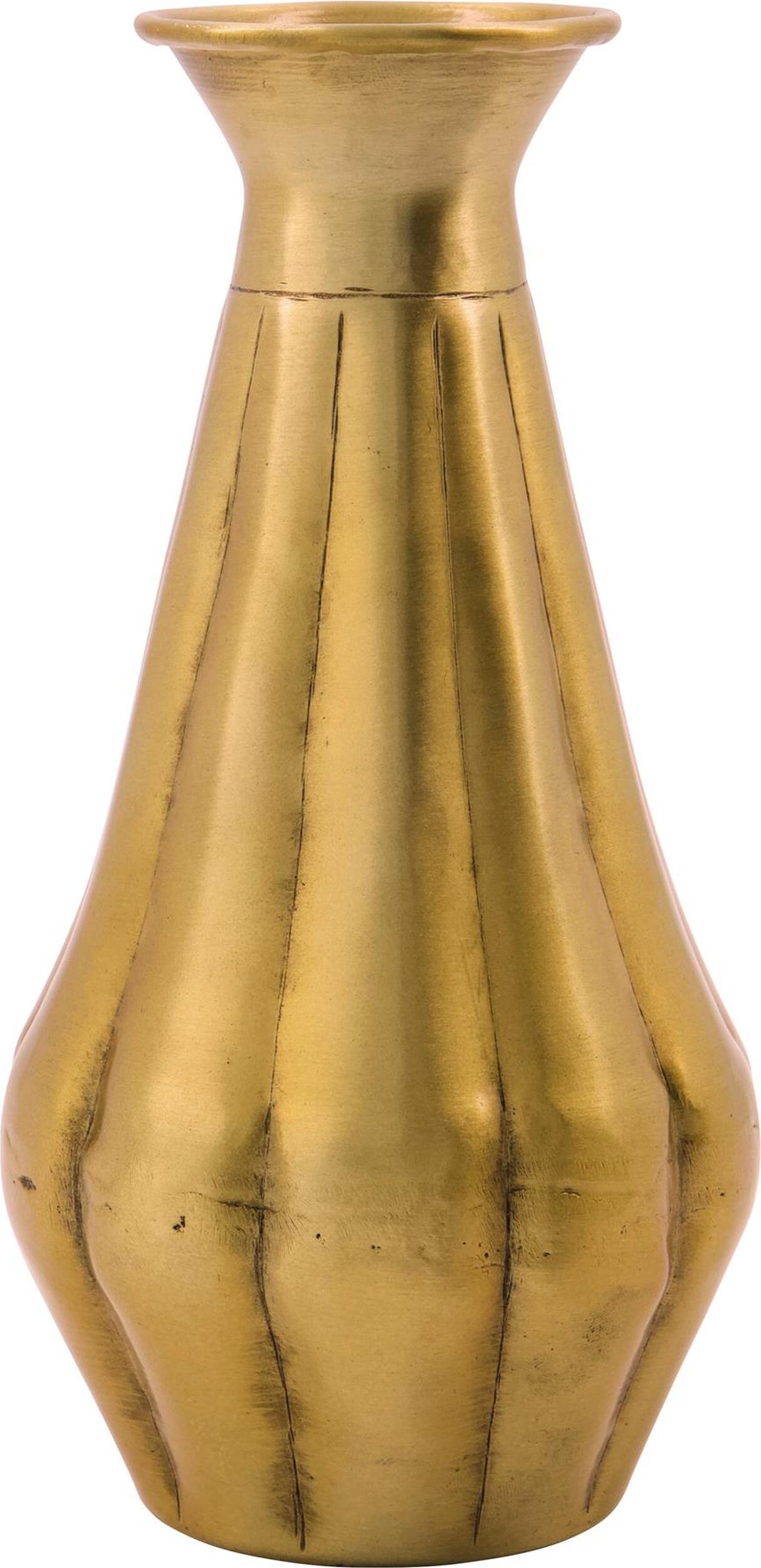 Violet Vase 20 cm goldfarben