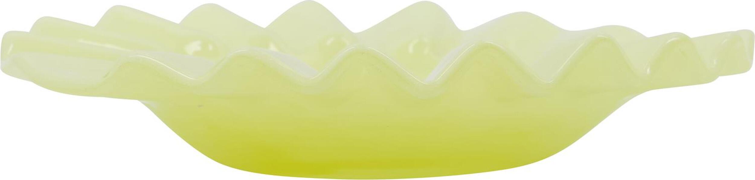 Wave Dekoratives Tablett 18,5 cm gelb