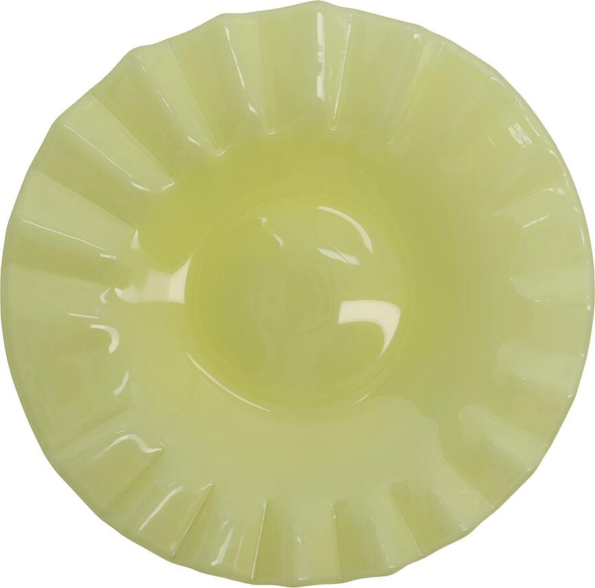 Wave Plateau Décoratif 18,5 cm, jaune