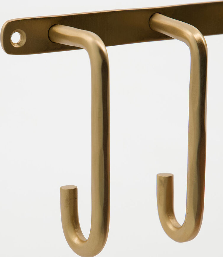 Welo Patère murale, laiton brossé