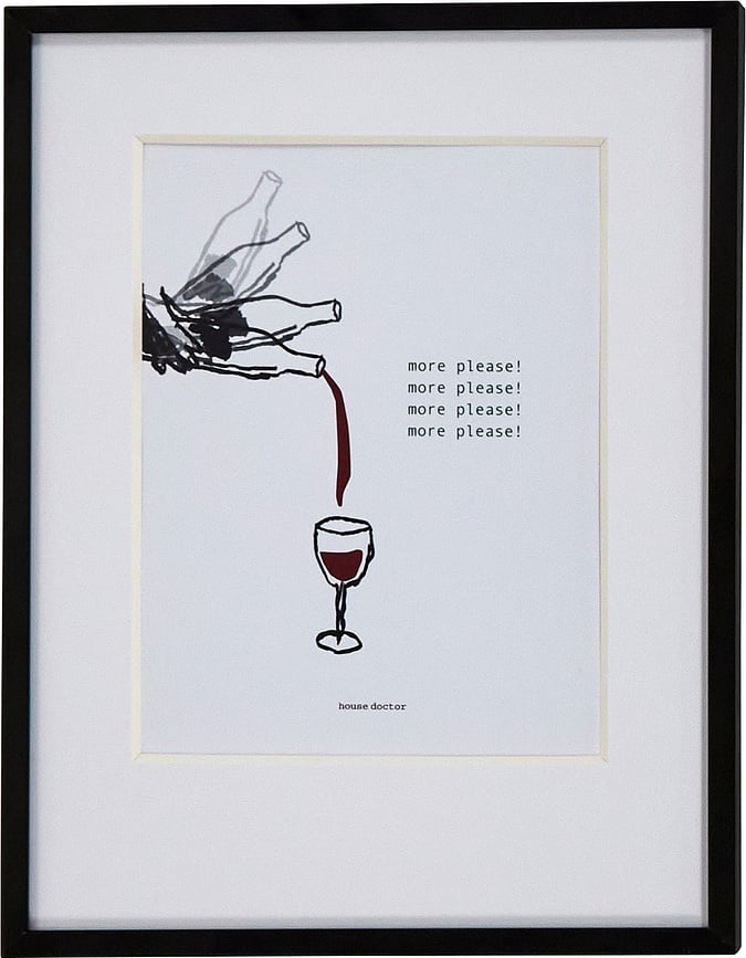 Wine Slika u okviru 23 x 30 cm