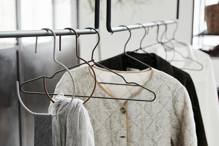 Wire Κρεμάστρες ρούχων, σκούρο γκρι, 3 τμχ